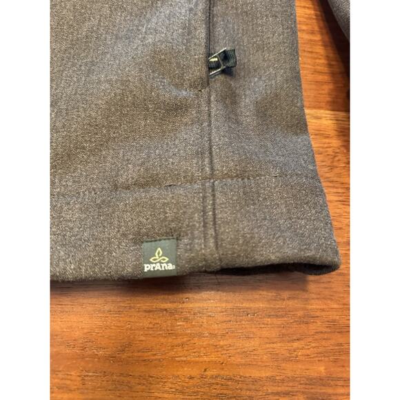 Medium Prana Elkton Jacket Hooded Winter Double Breasted Pea Coat Green - Picture 10 of 12